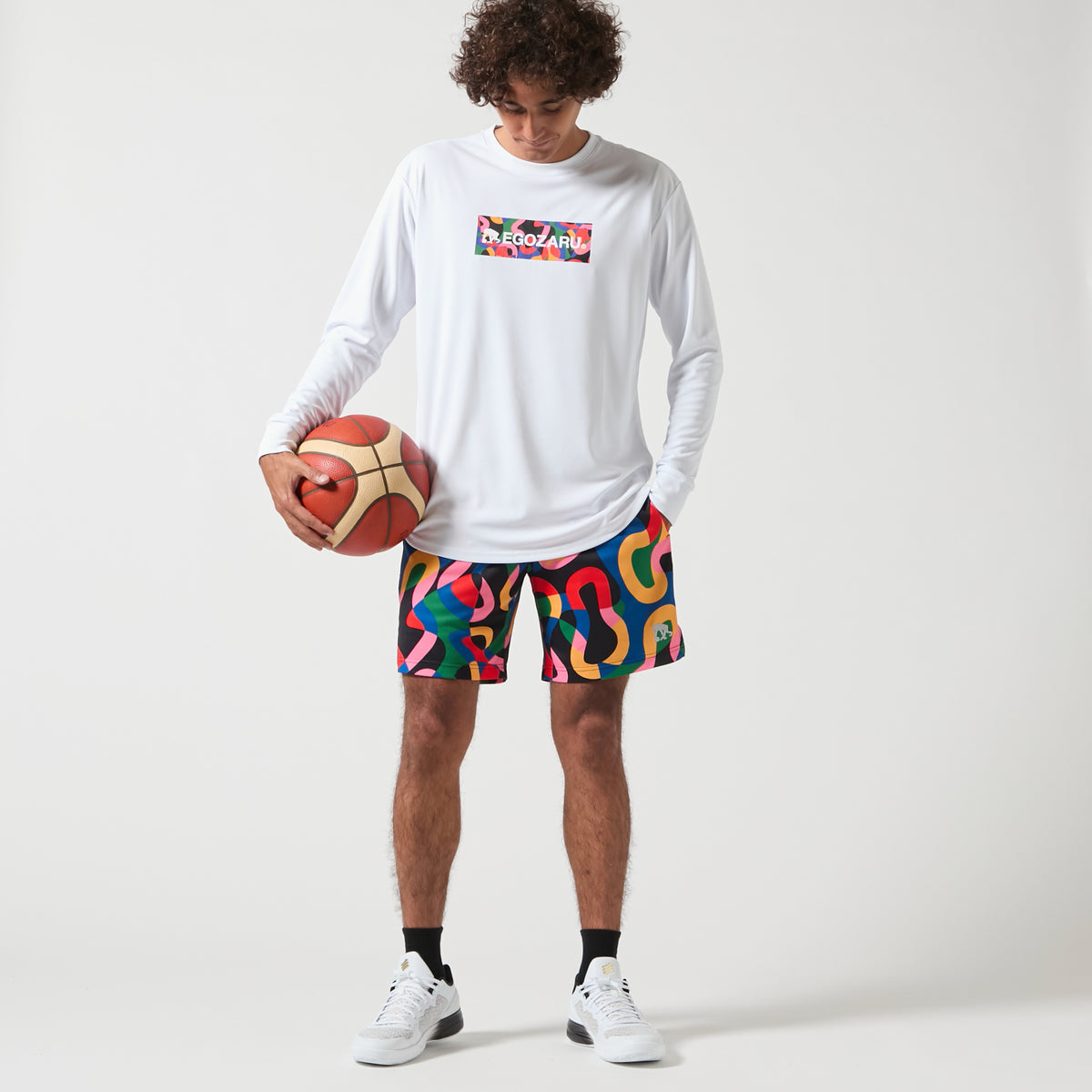 ポップパターンボックスロゴ ロングスリーブTシャツ