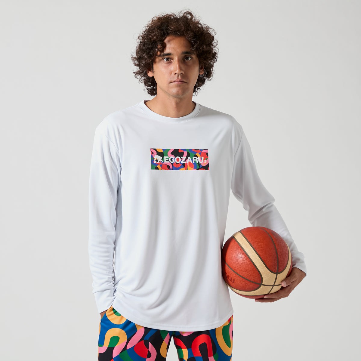 ポップパターンボックスロゴ ロングスリーブTシャツ