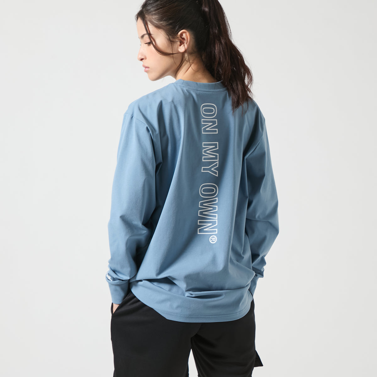 BIG silhouette line on my own long sleeve T-shirt