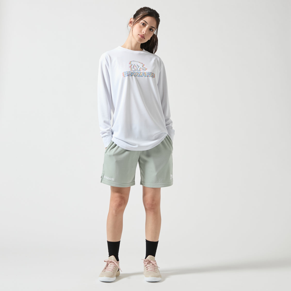 ディストーションロゴ ロングスリーブTシャツ