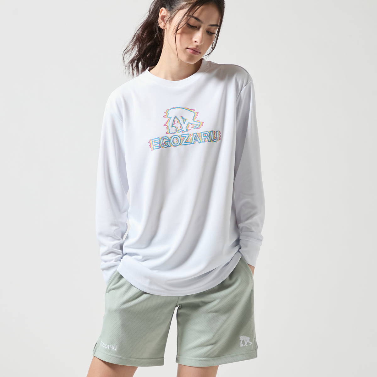 ディストーションロゴ ロングスリーブTシャツ