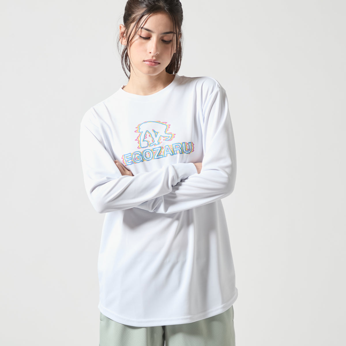 ディストーションロゴ ロングスリーブTシャツ