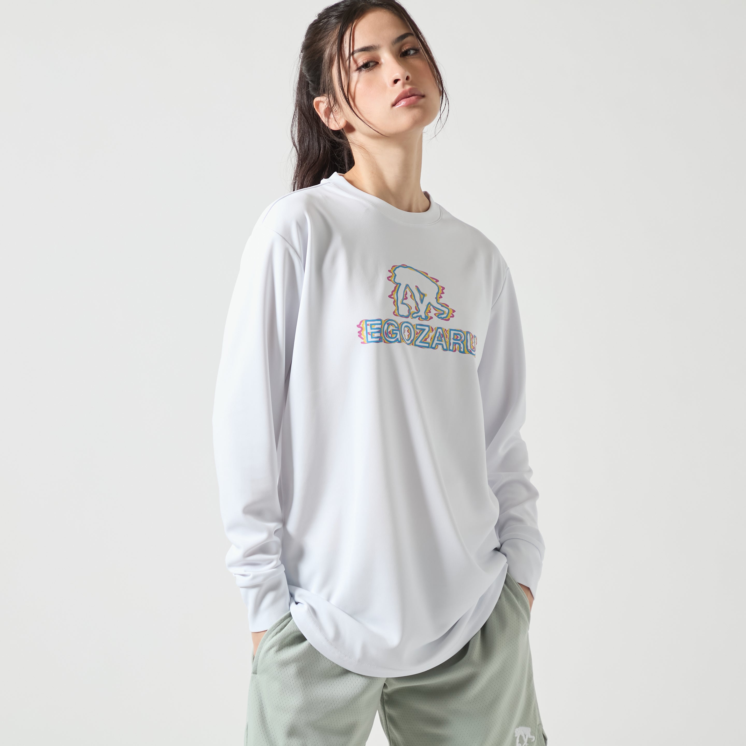 ディストーションロゴ ロングスリーブTシャツ – EGOZARU ONLINE STORE
