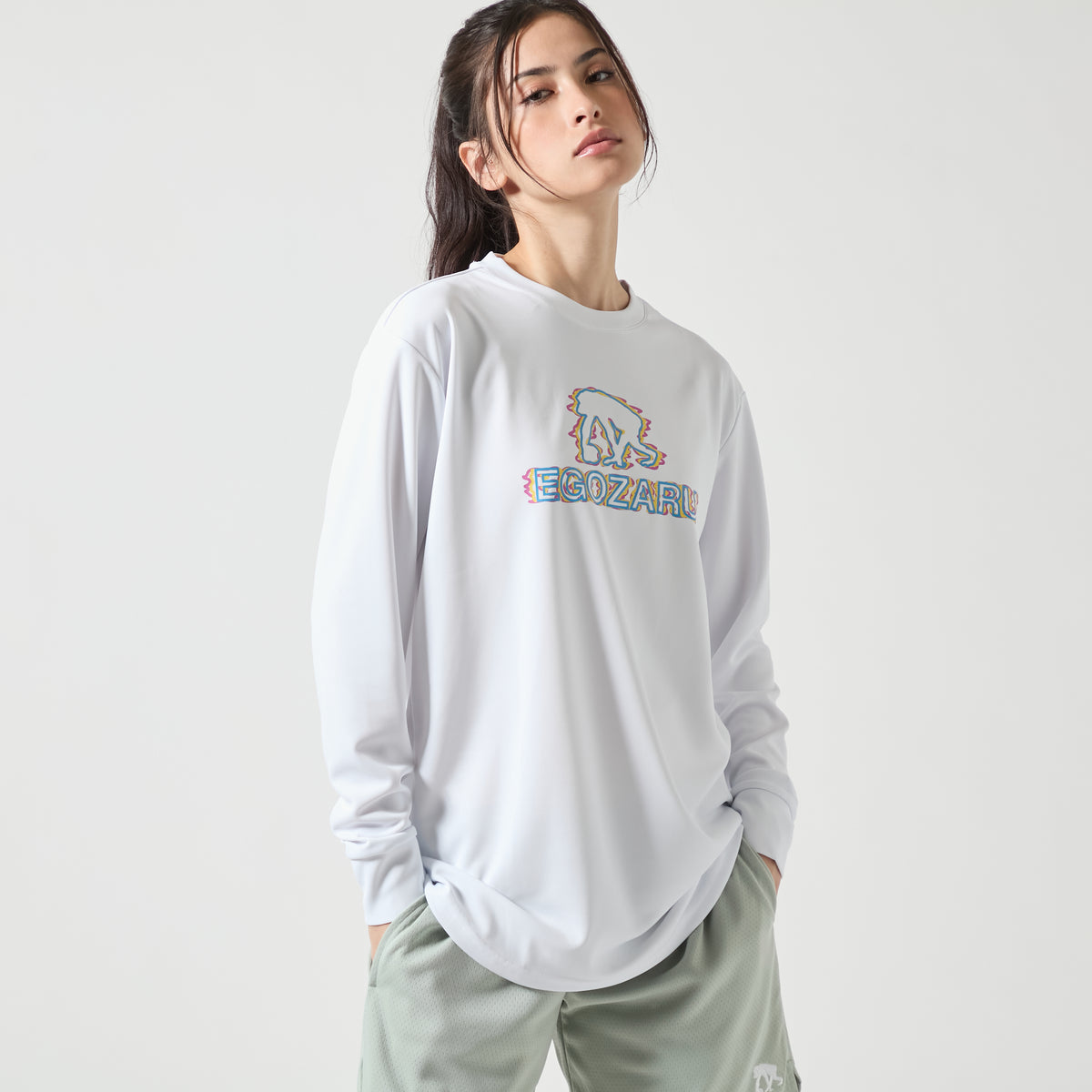 ディストーションロゴ ロングスリーブTシャツ