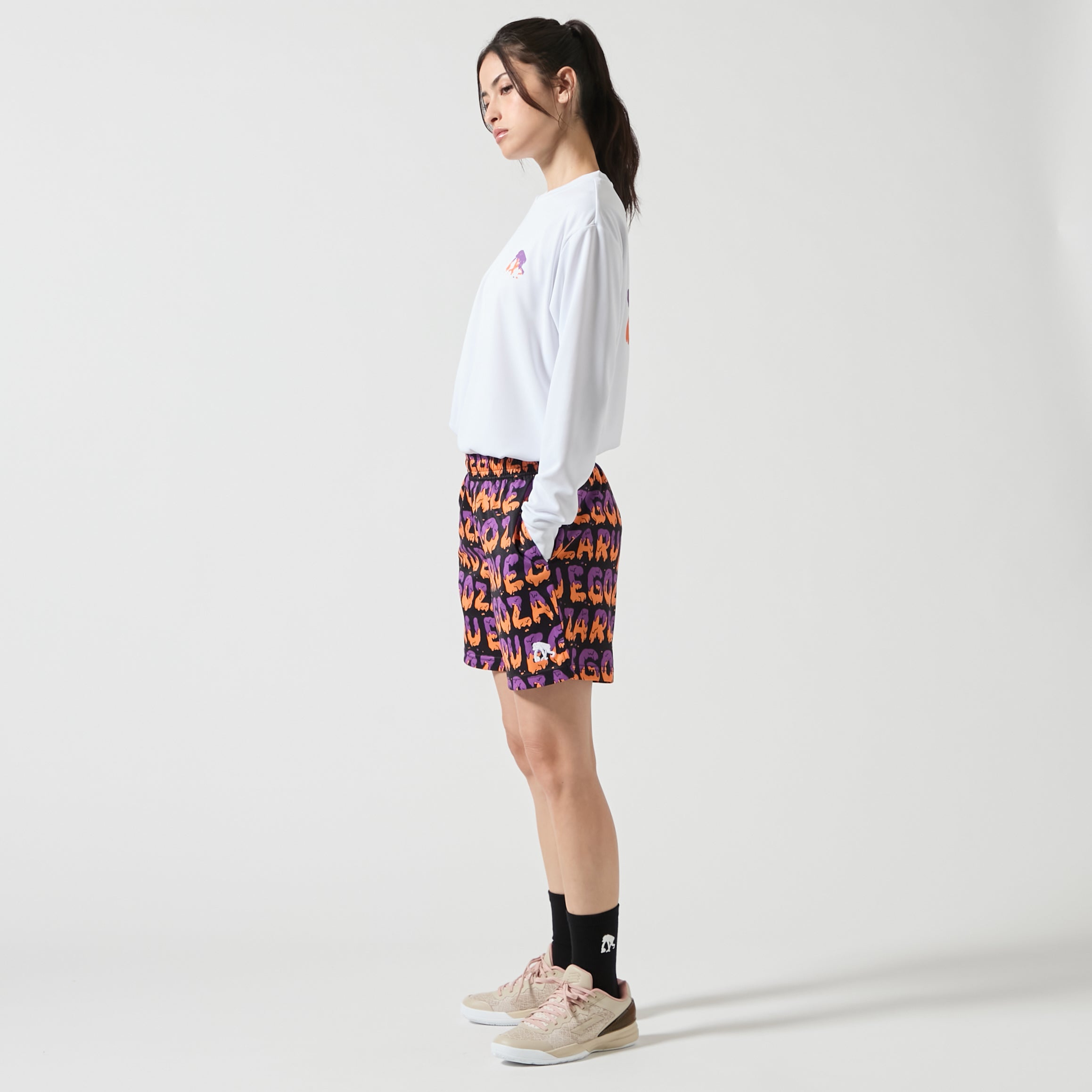 EGOZARU セットアップ　ロングスリーブT・ショートパンツ クリーピーロゴ ロングスリーブTシャツ – EGOZARU ONLINE STORE
