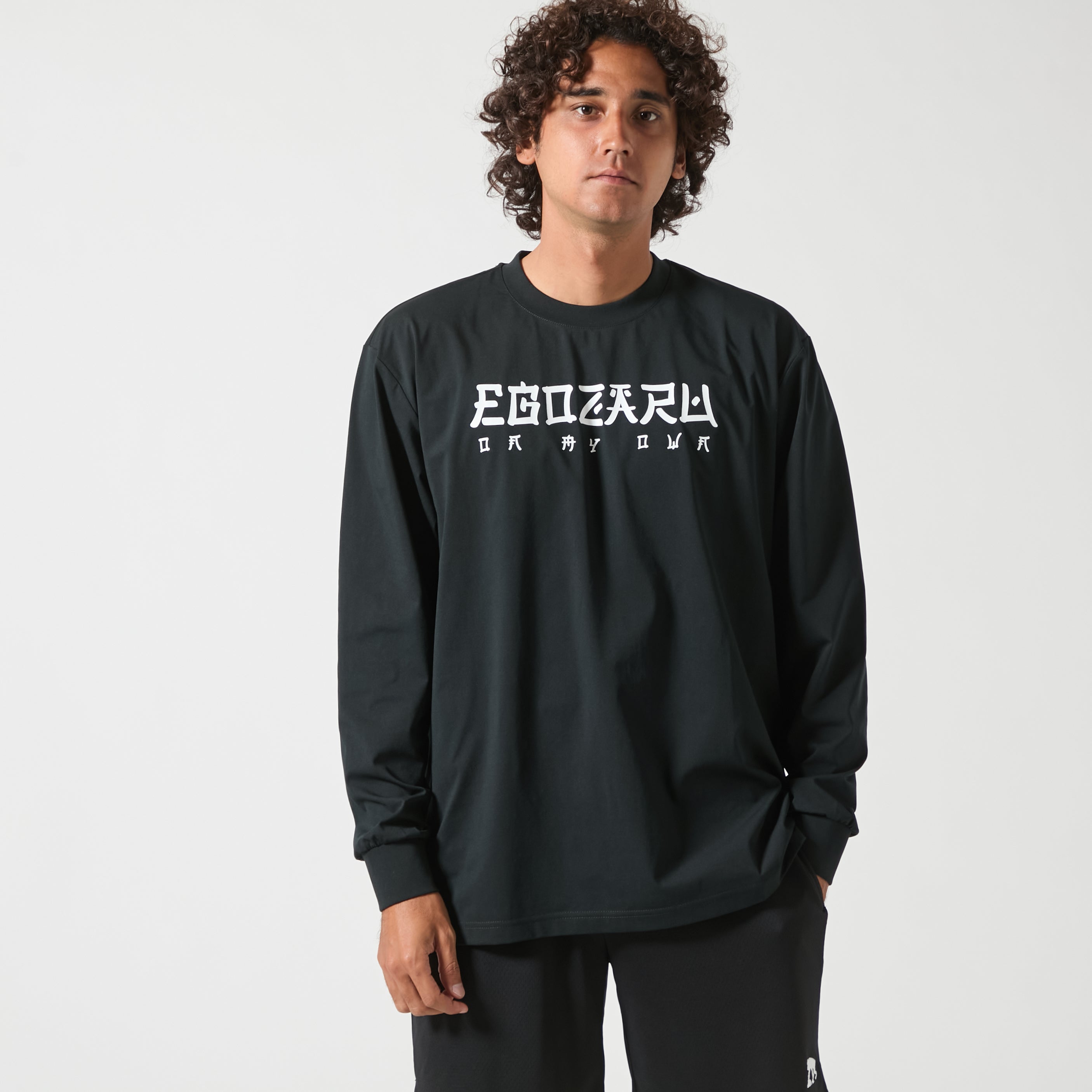 BIGシルエット オリエンタルロゴ ロングスリーブTシャツ – EGOZARU