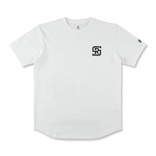 【 Jeans】バックプリント T シャツ エクリュ※送関込 EVANE] エバン オーバーサイズ コットン ストレッチ CRASH