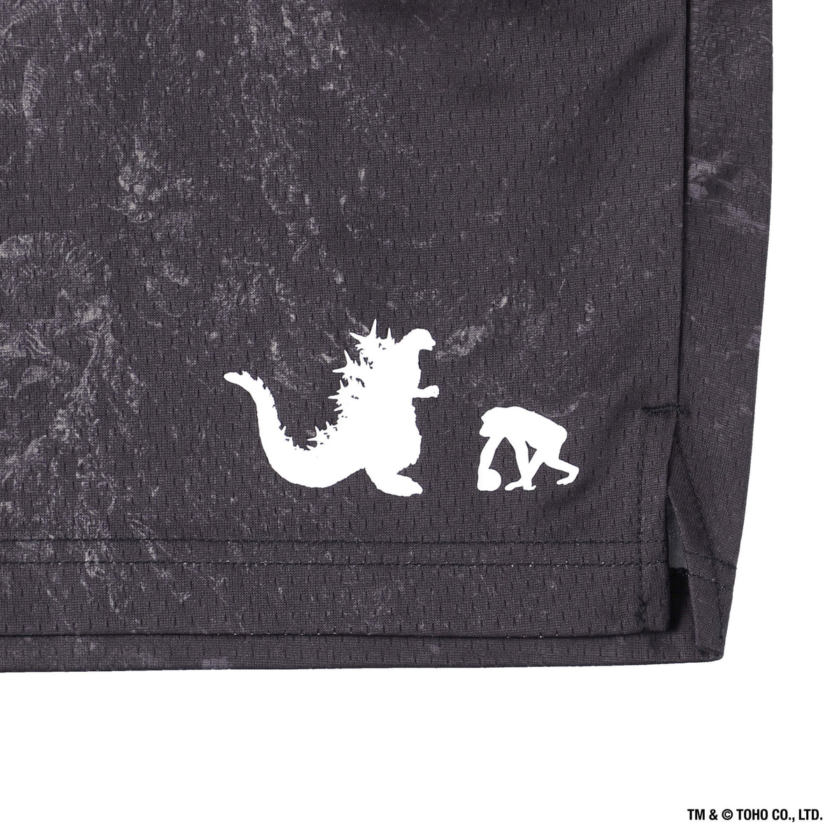 GODZILLA & EGOZARU [ひざ上丈]フルプリント ショートパンツ