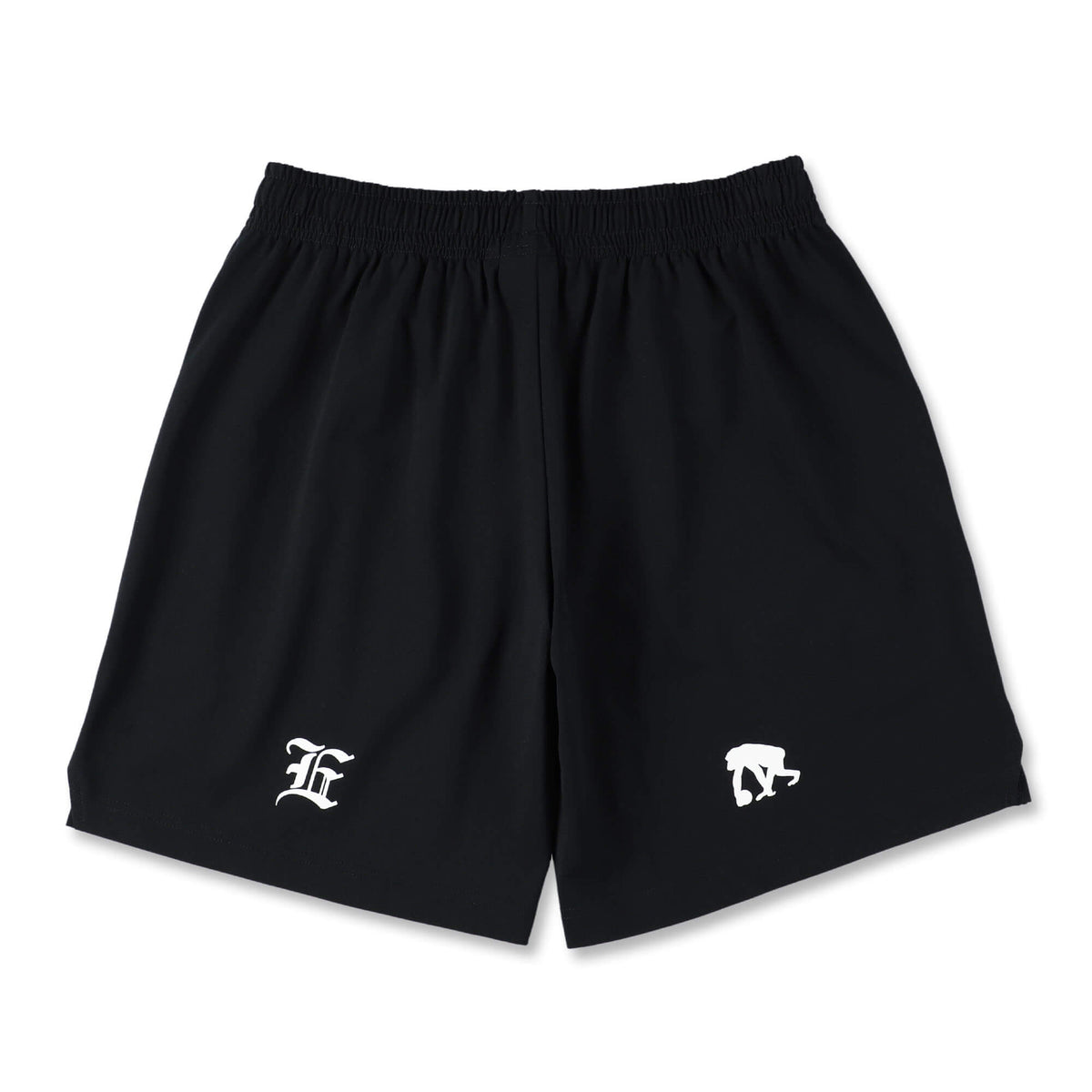 [Length on the knee] Side logo cut -off shorts (EZBH)