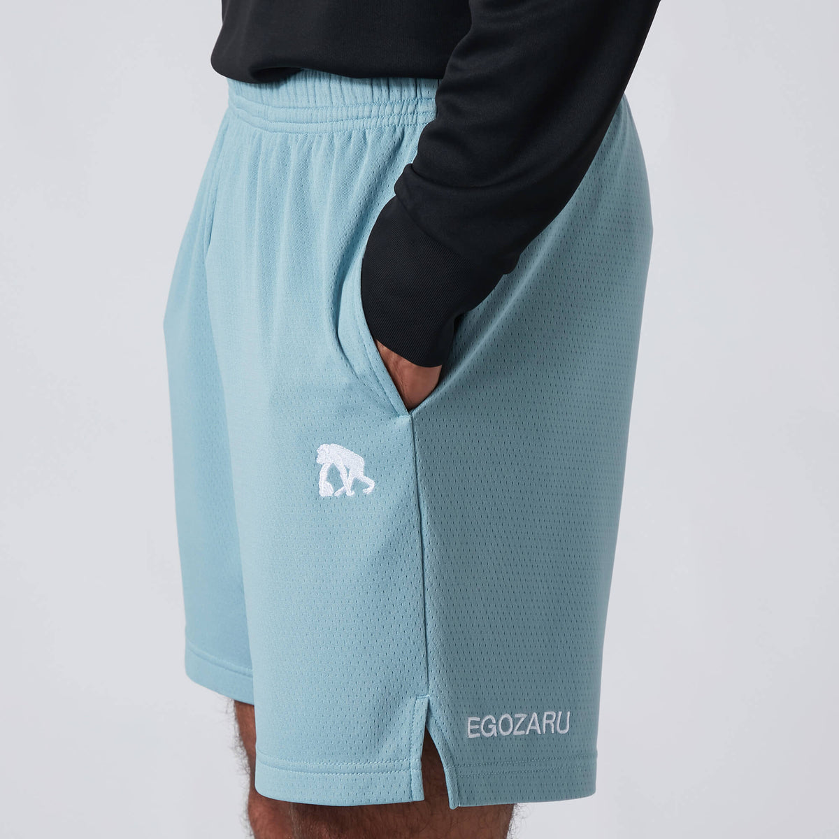 [Heart on the knee] icon cut -off shorts