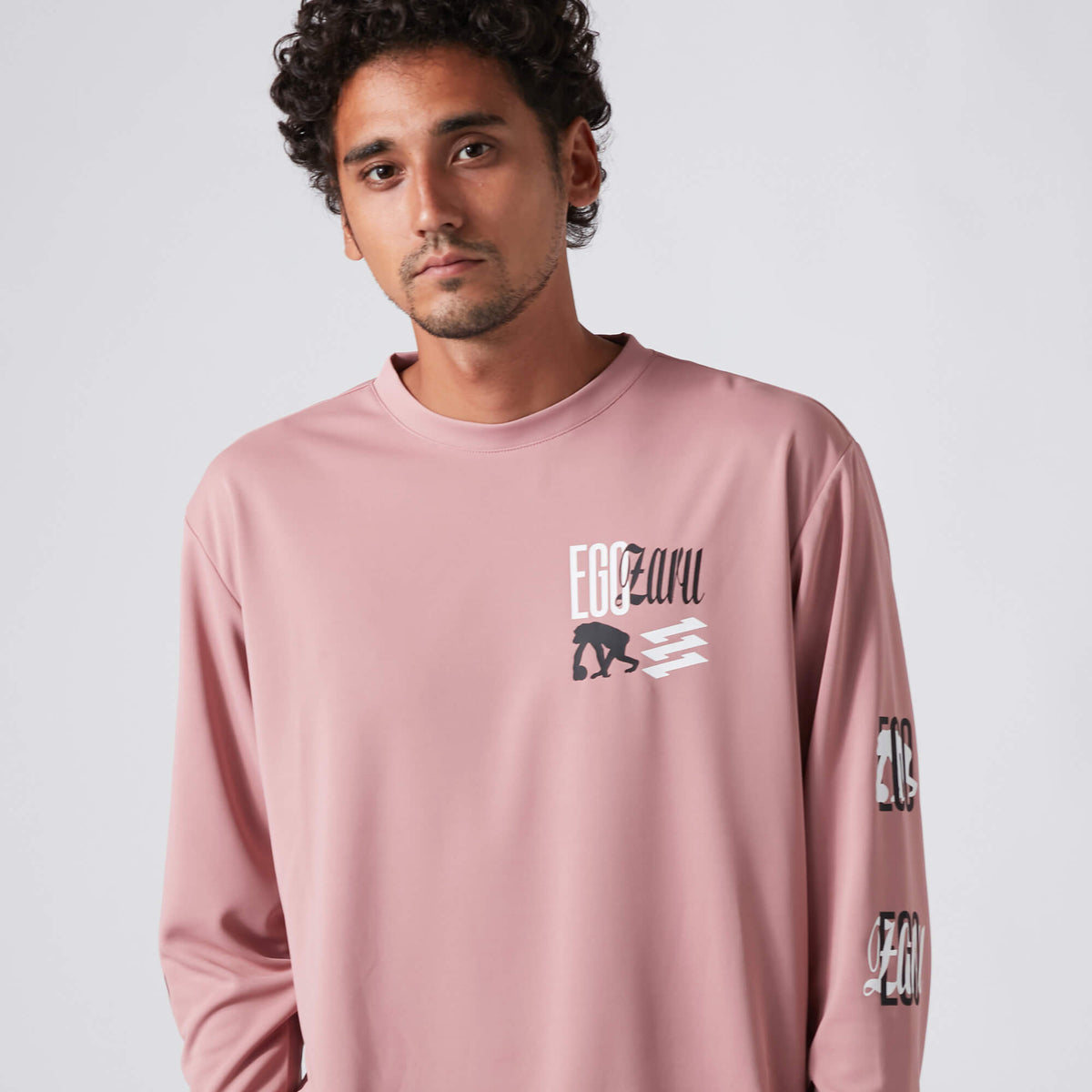 Crossing Logo Long Sleeve T -shirt