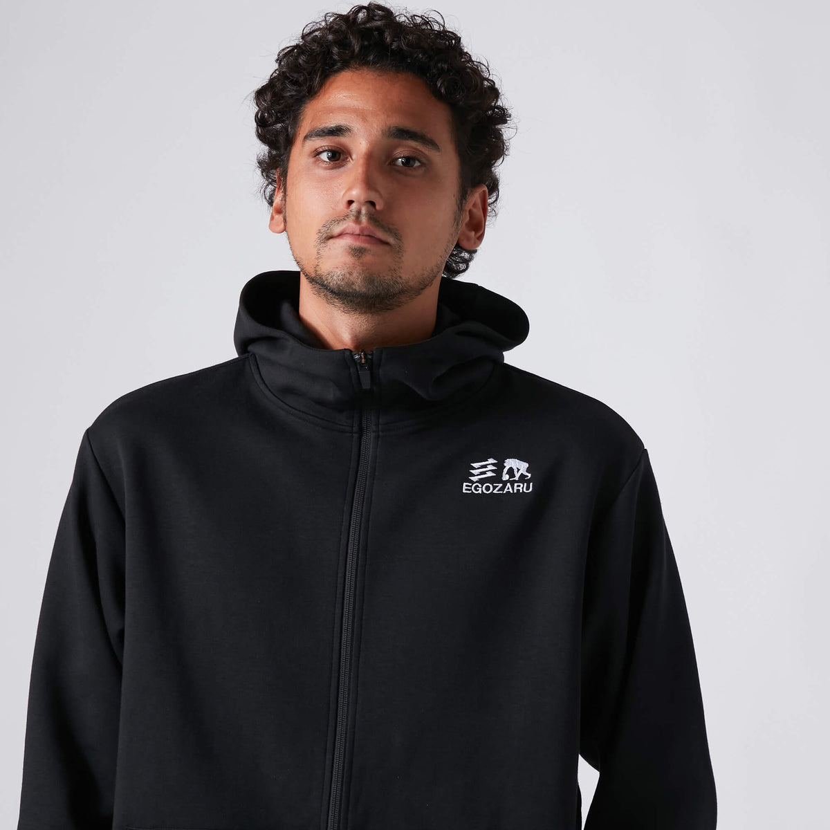 Double face sweat ZIP Up Parka