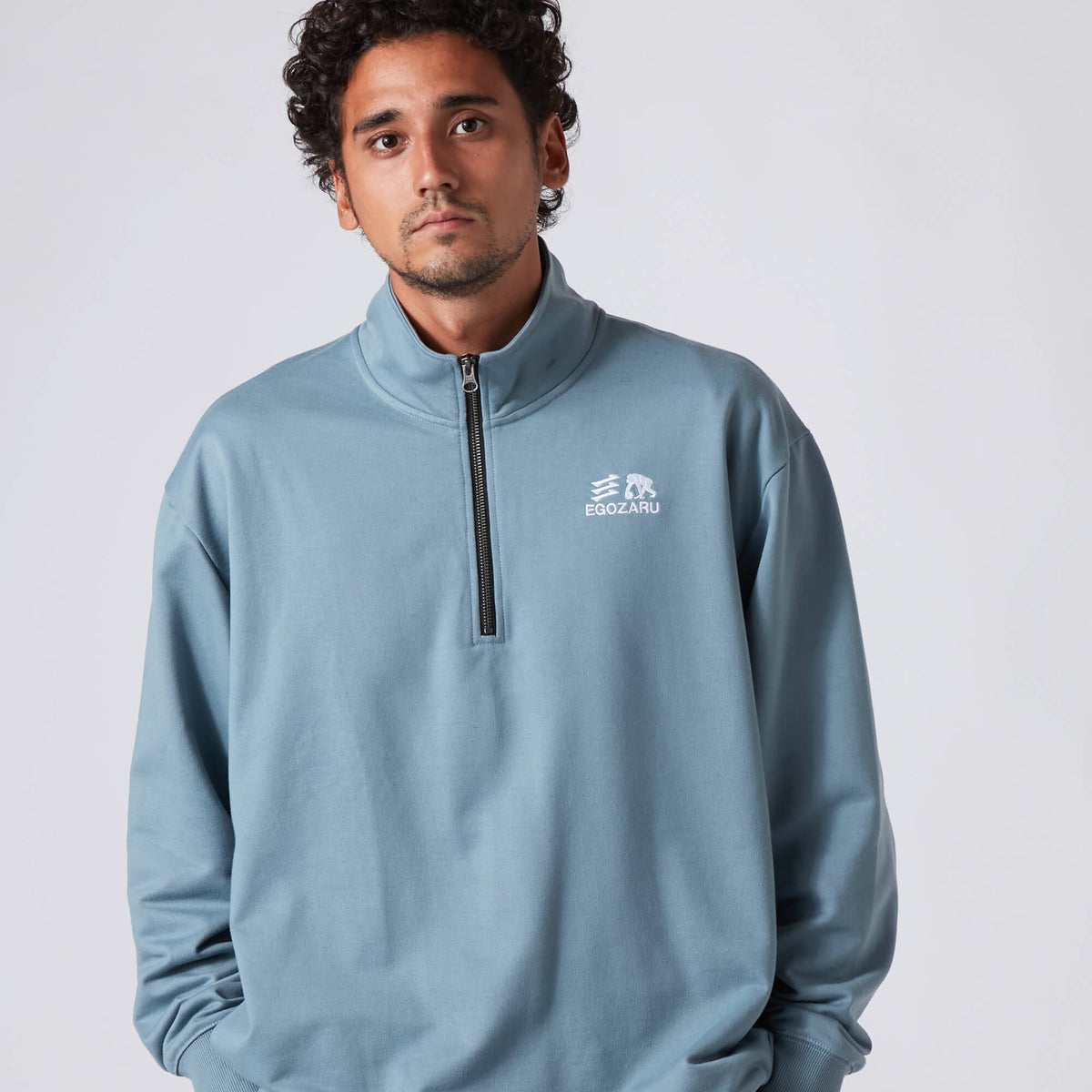 Dual Logo Half Zip Sweat