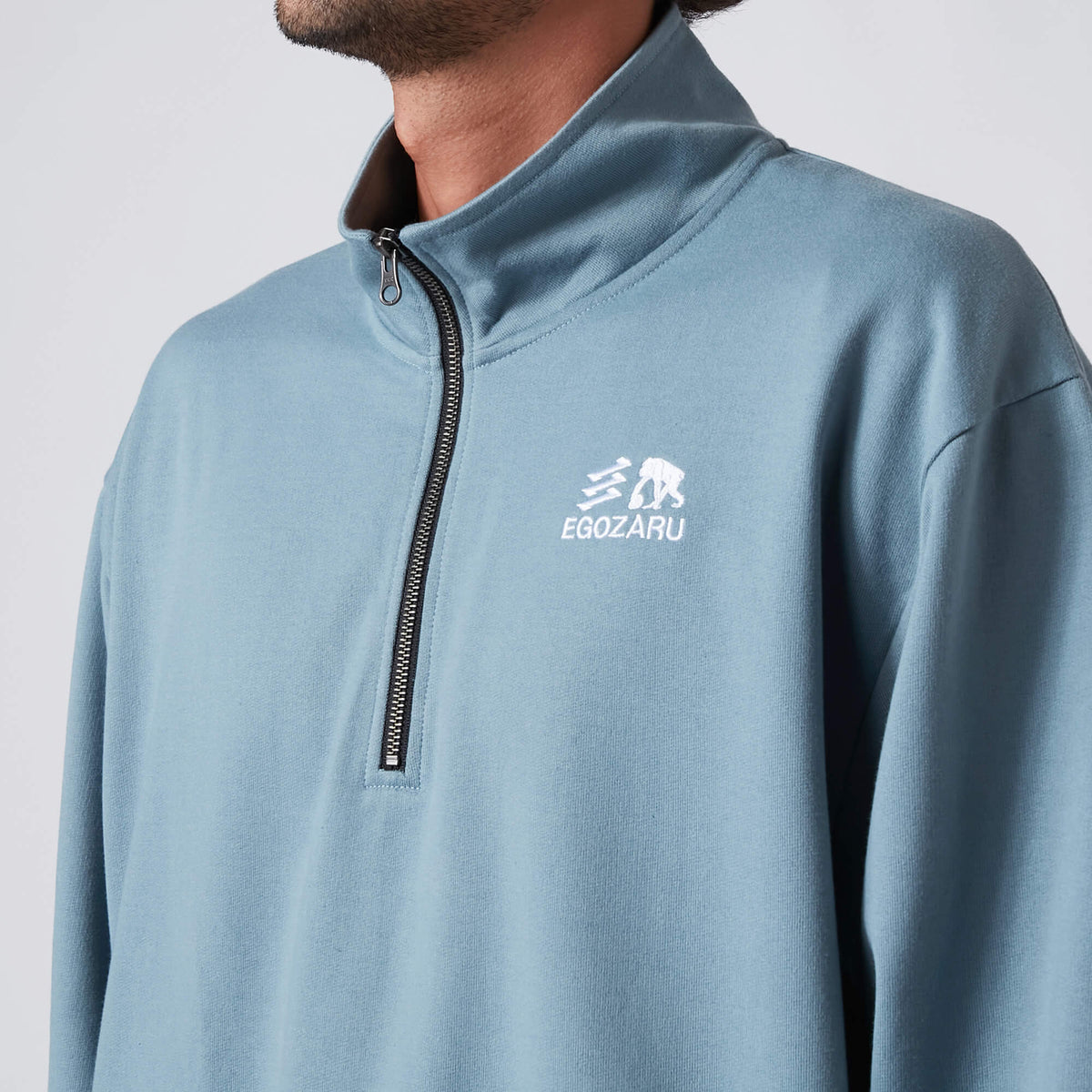 Dual Logo Half Zip Sweat