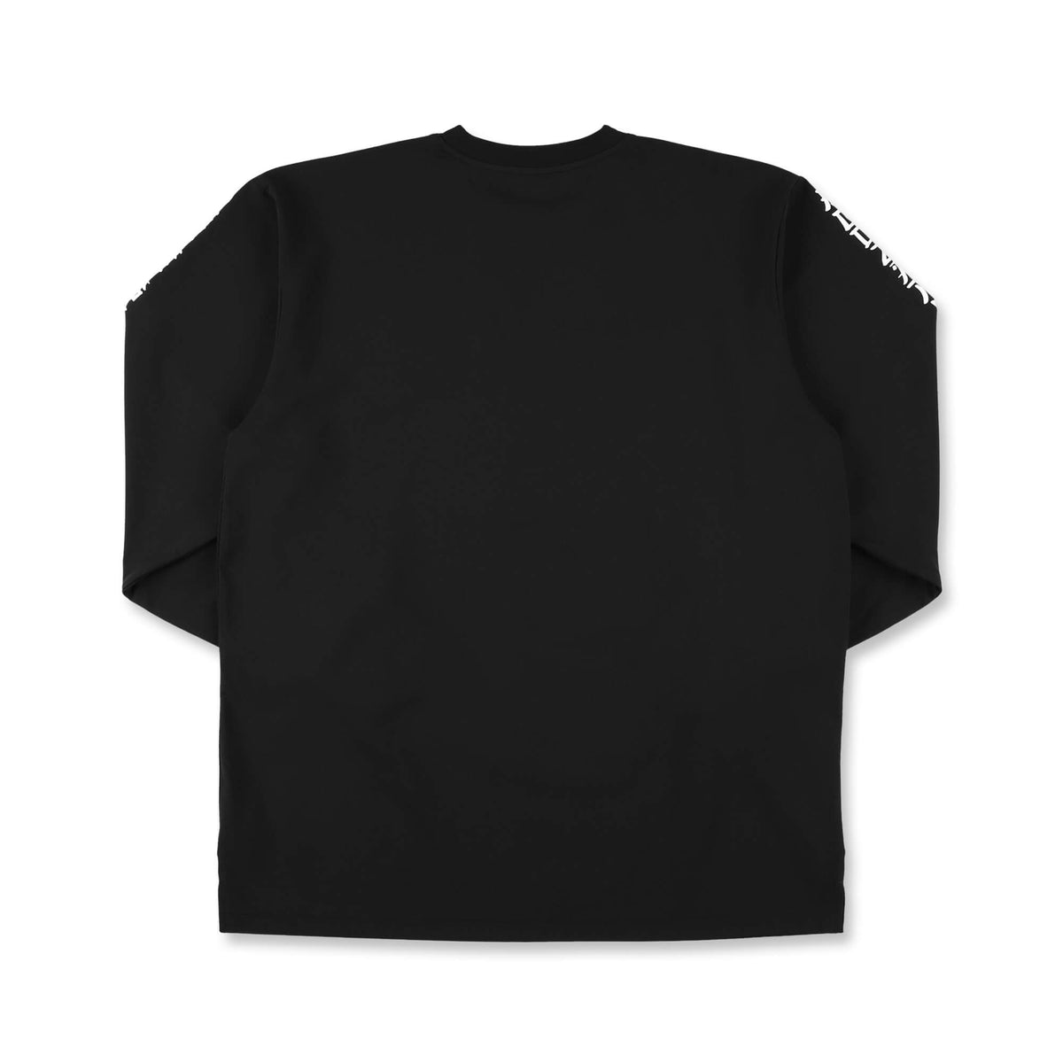 BIGシルエット オリエンタルスリーブロゴ ロングスリーブTシャツ