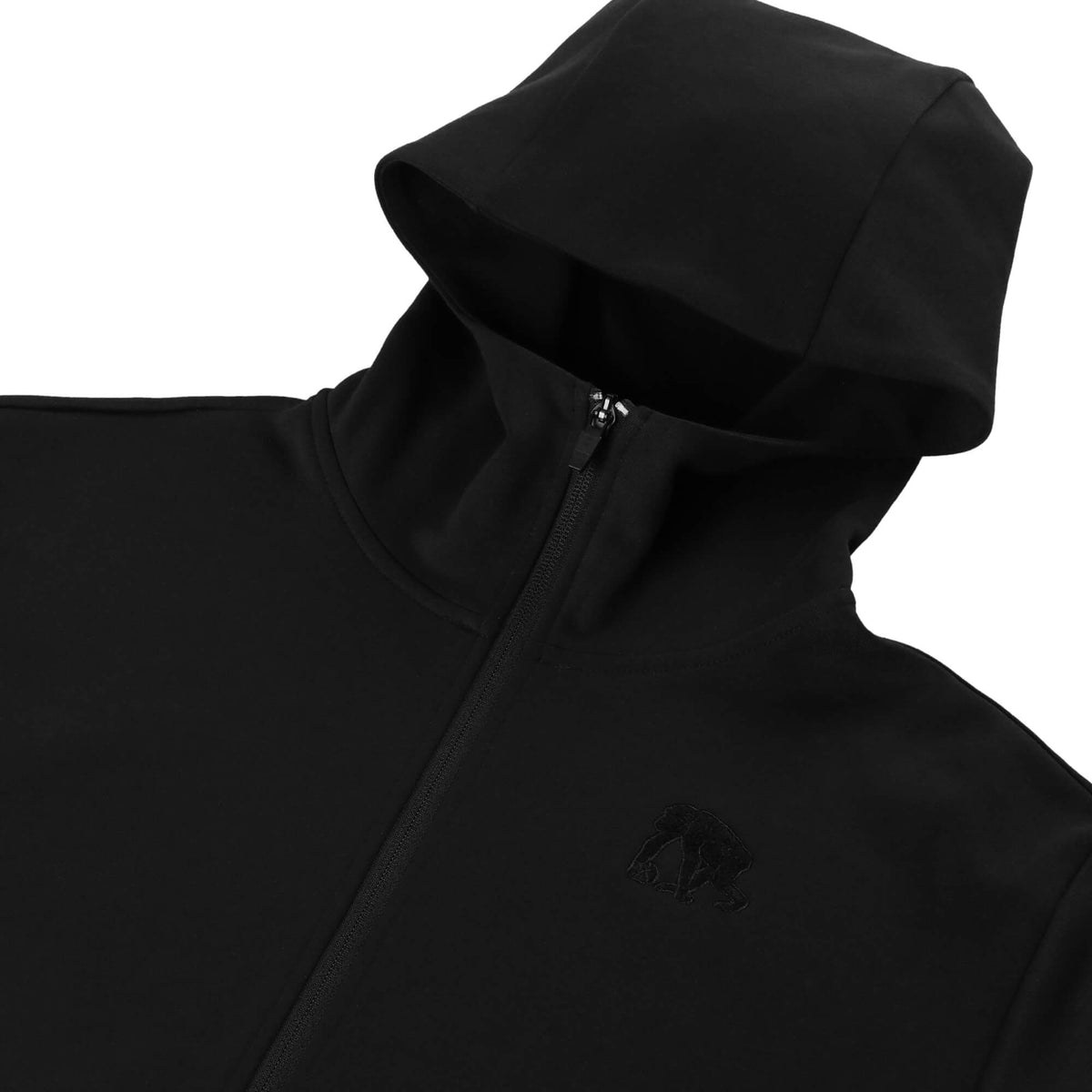 ダブルフェイス スウェット シェニールパッチ ZIPアップパーカ