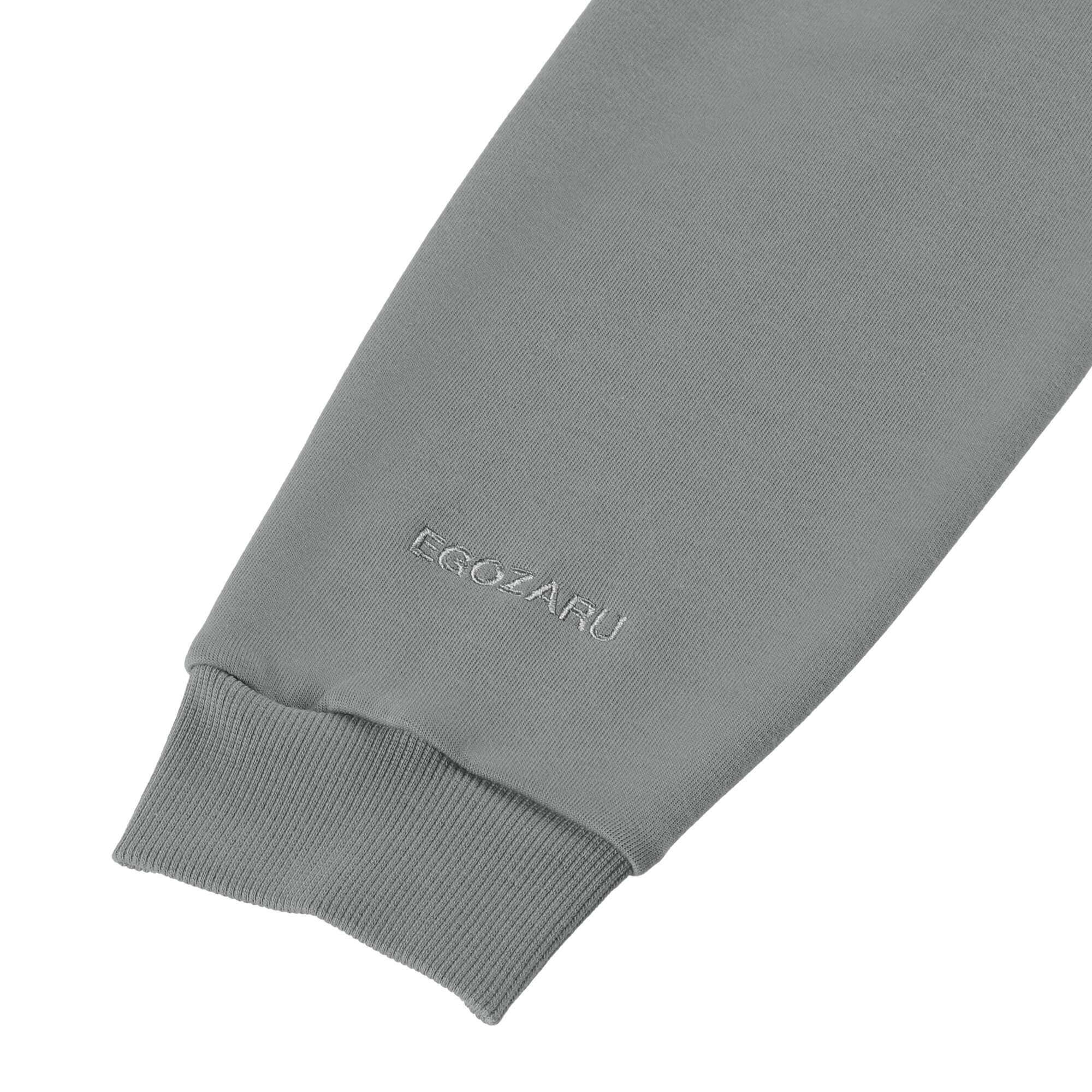 ダブルフェイス スウェット シェニールパッチ ZIPアップパーカ