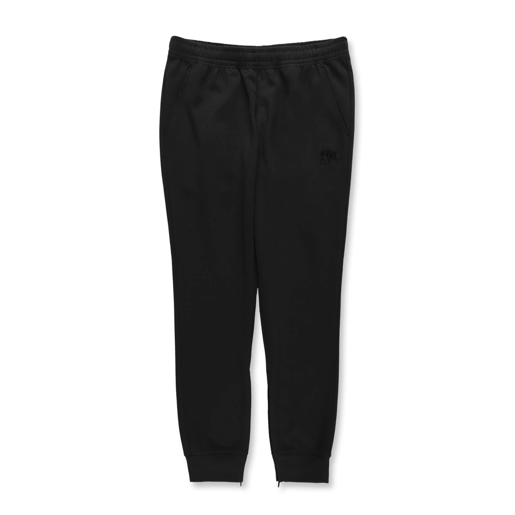 ダブルフェイス スウェット シェニールパッチ ジョガーパンツ