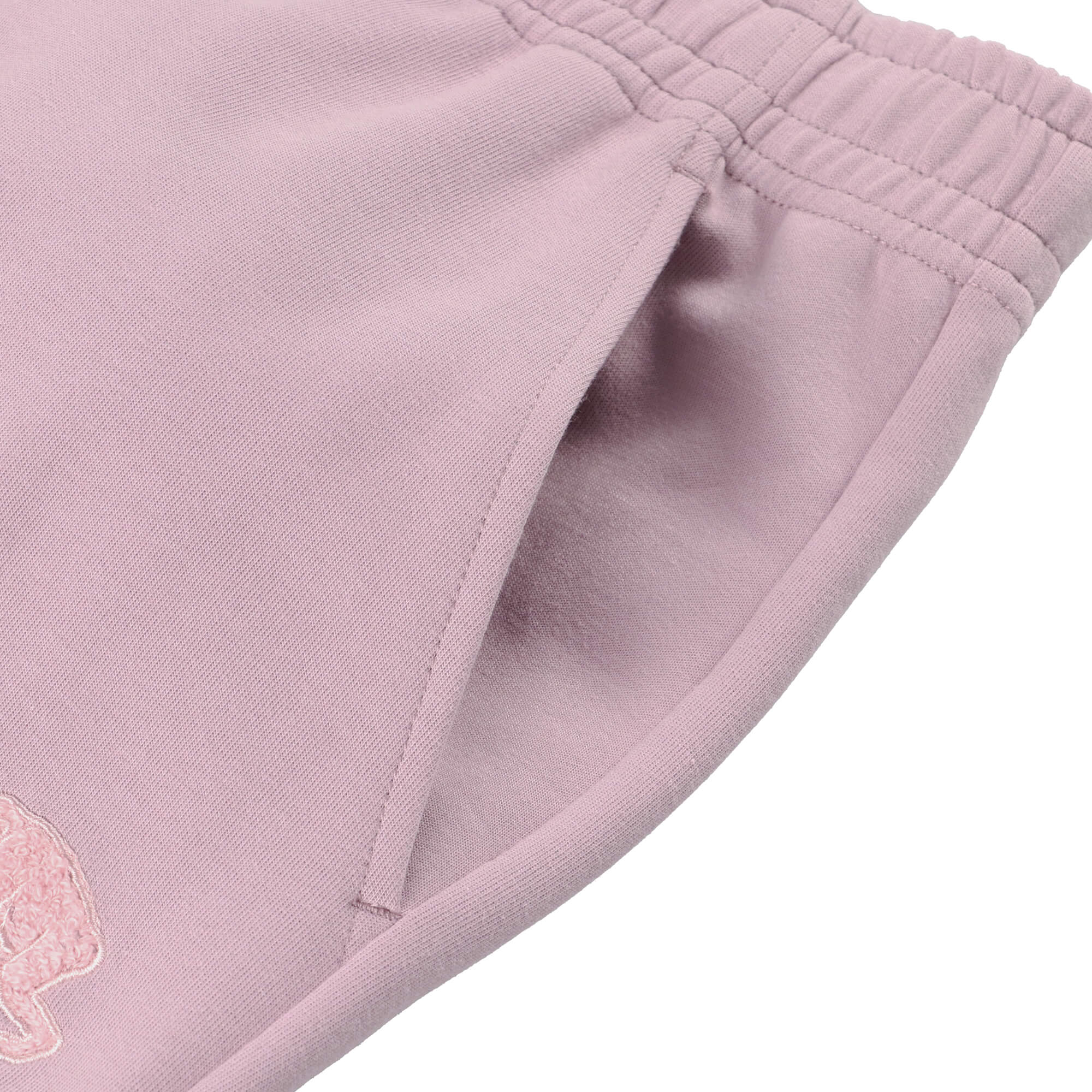 ダブルフェイス スウェット シェニールパッチ ジョガーパンツ