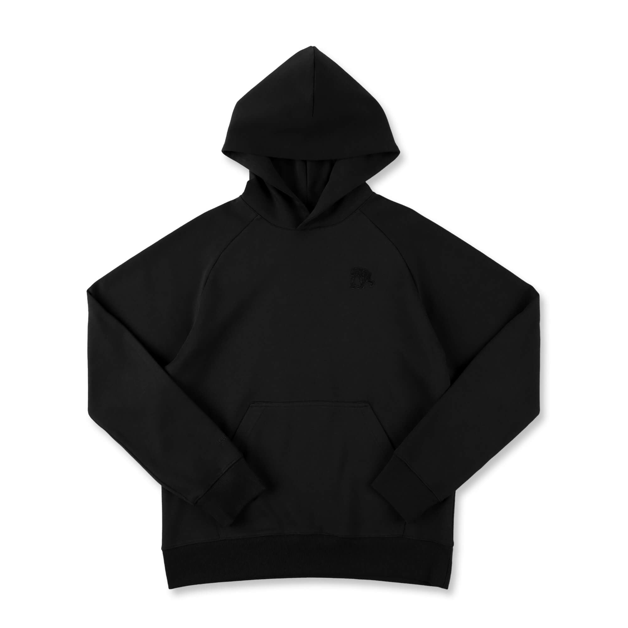 ダブルフェイス スウェット シェニールパッチ プルオーバーパーカ