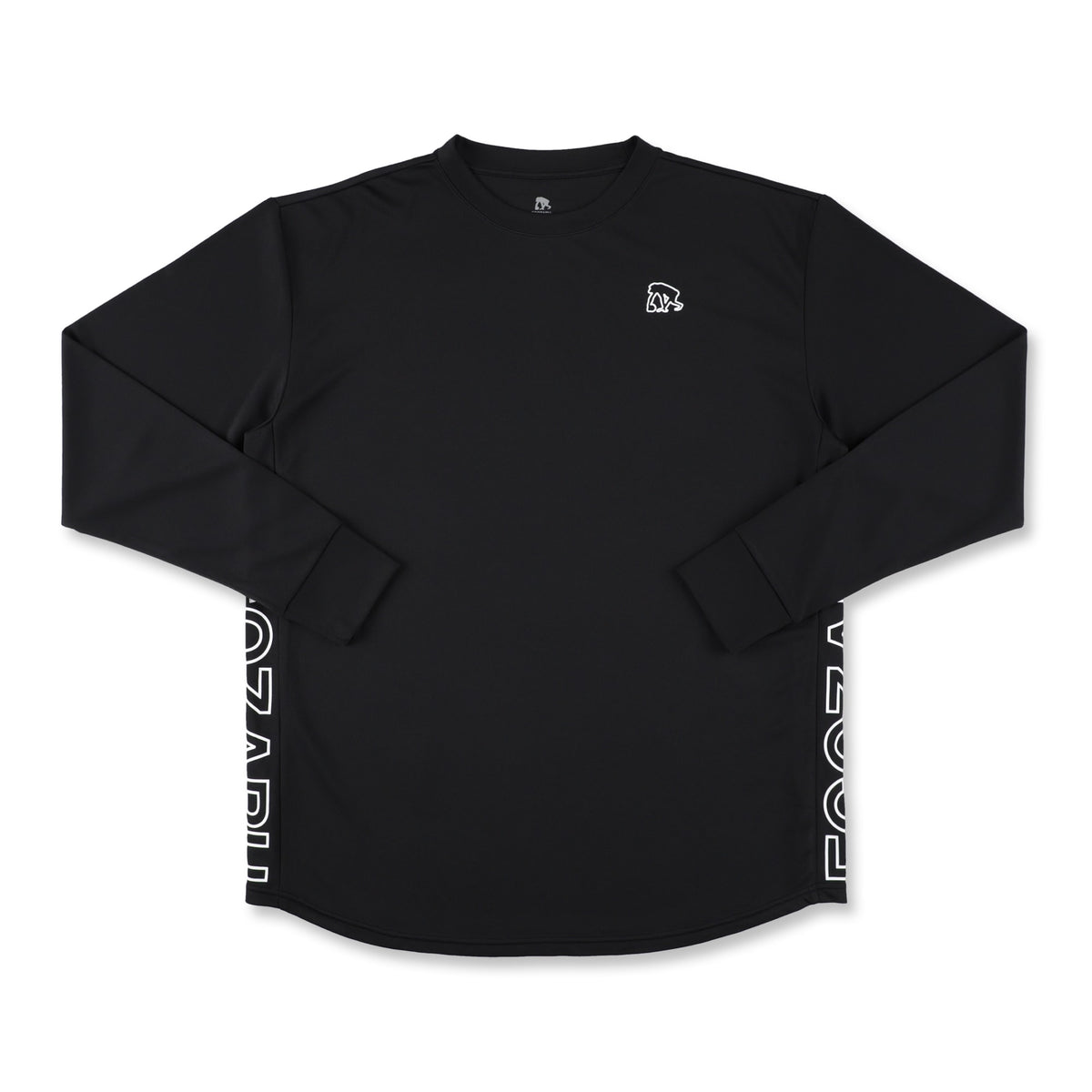 サイドパネル ラインロゴ ロングスリーブTシャツ