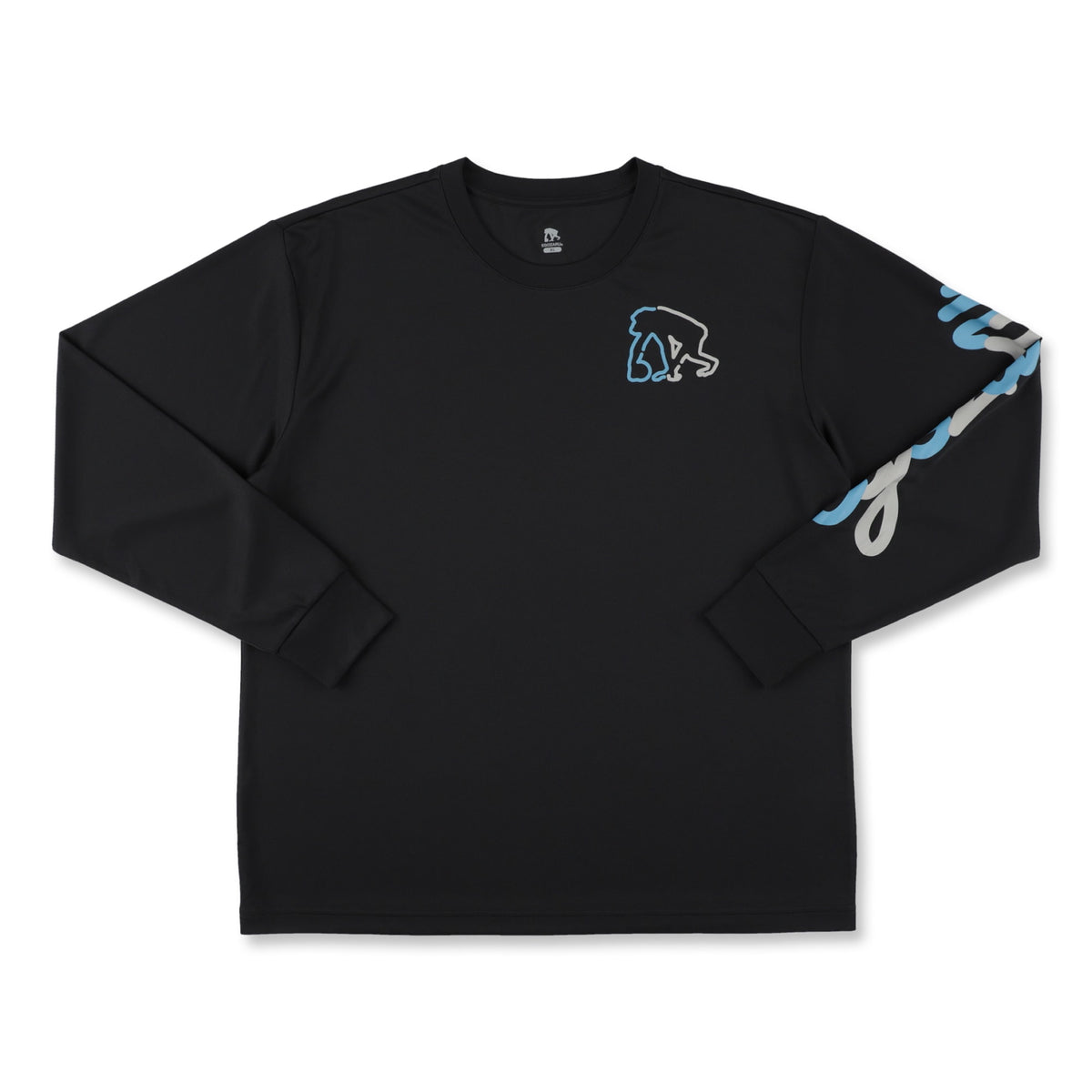 マルチスクリプト スリーブプリント ロングスリーブTシャツ