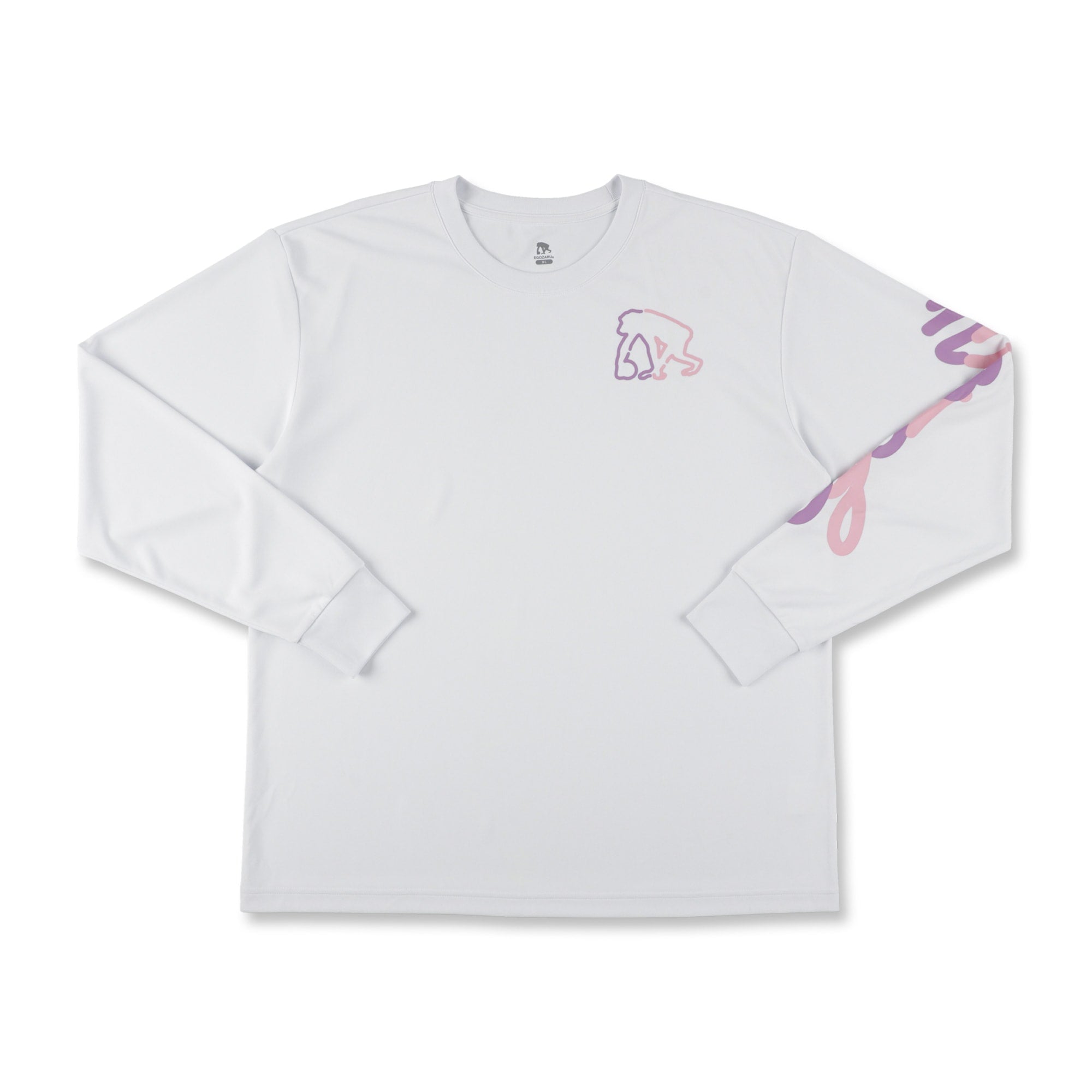 マルチスクリプト スリーブプリント ロングスリーブTシャツ – EGOZARU
