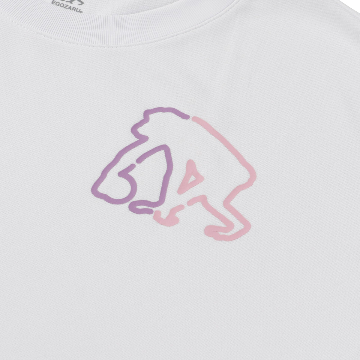 マルチスクリプト スリーブプリント ロングスリーブTシャツ