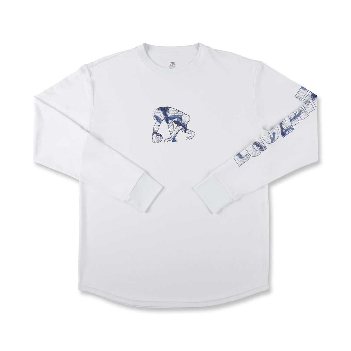 アブストラクトネス スリーブプリント ロングスリーブTシャツ