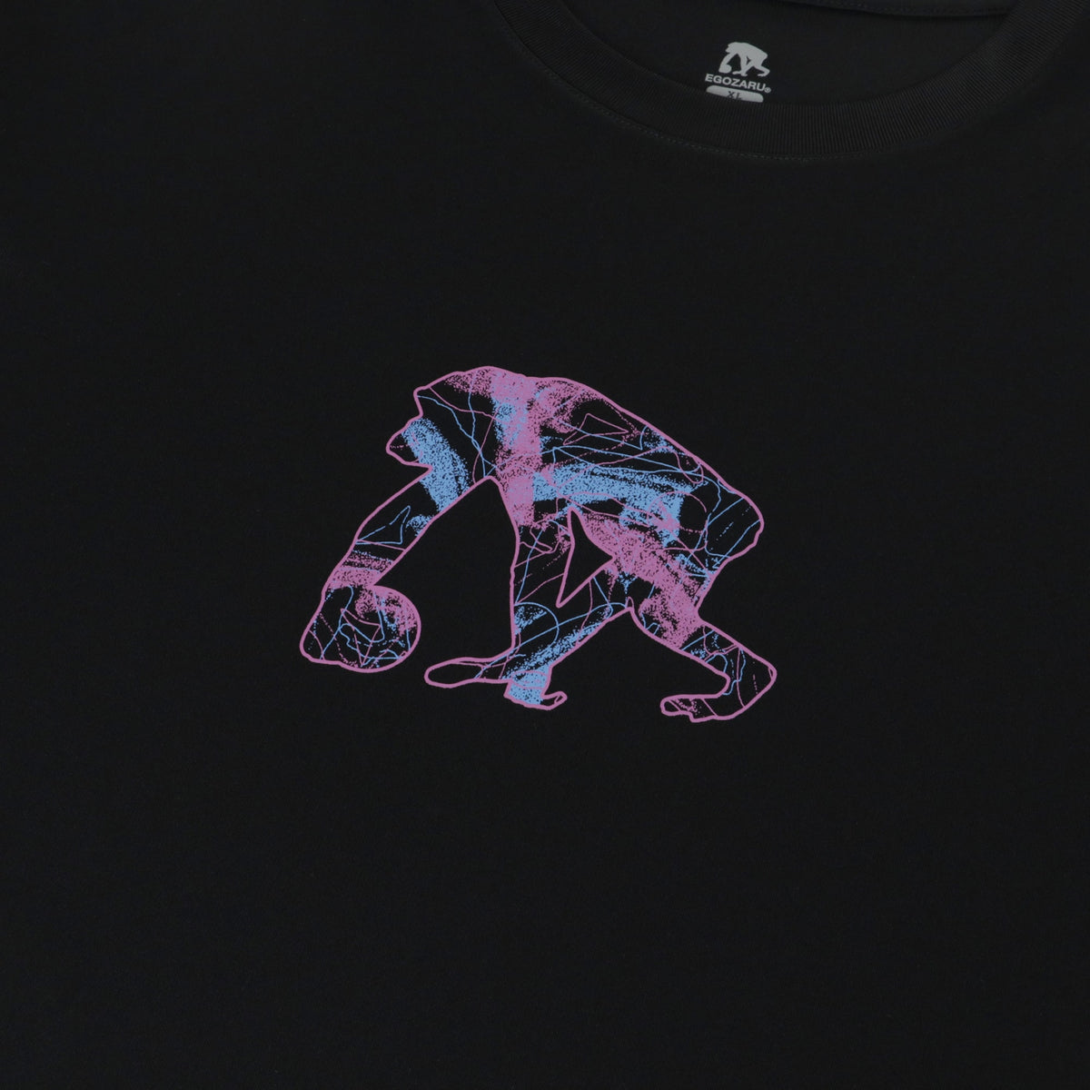 アブストラクトネス スリーブプリント ロングスリーブTシャツ