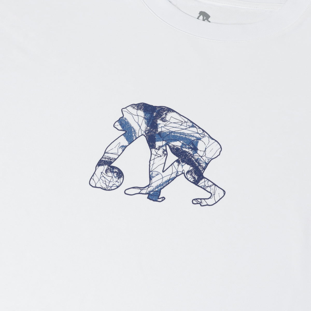 アブストラクトネス スリーブプリント ロングスリーブTシャツ