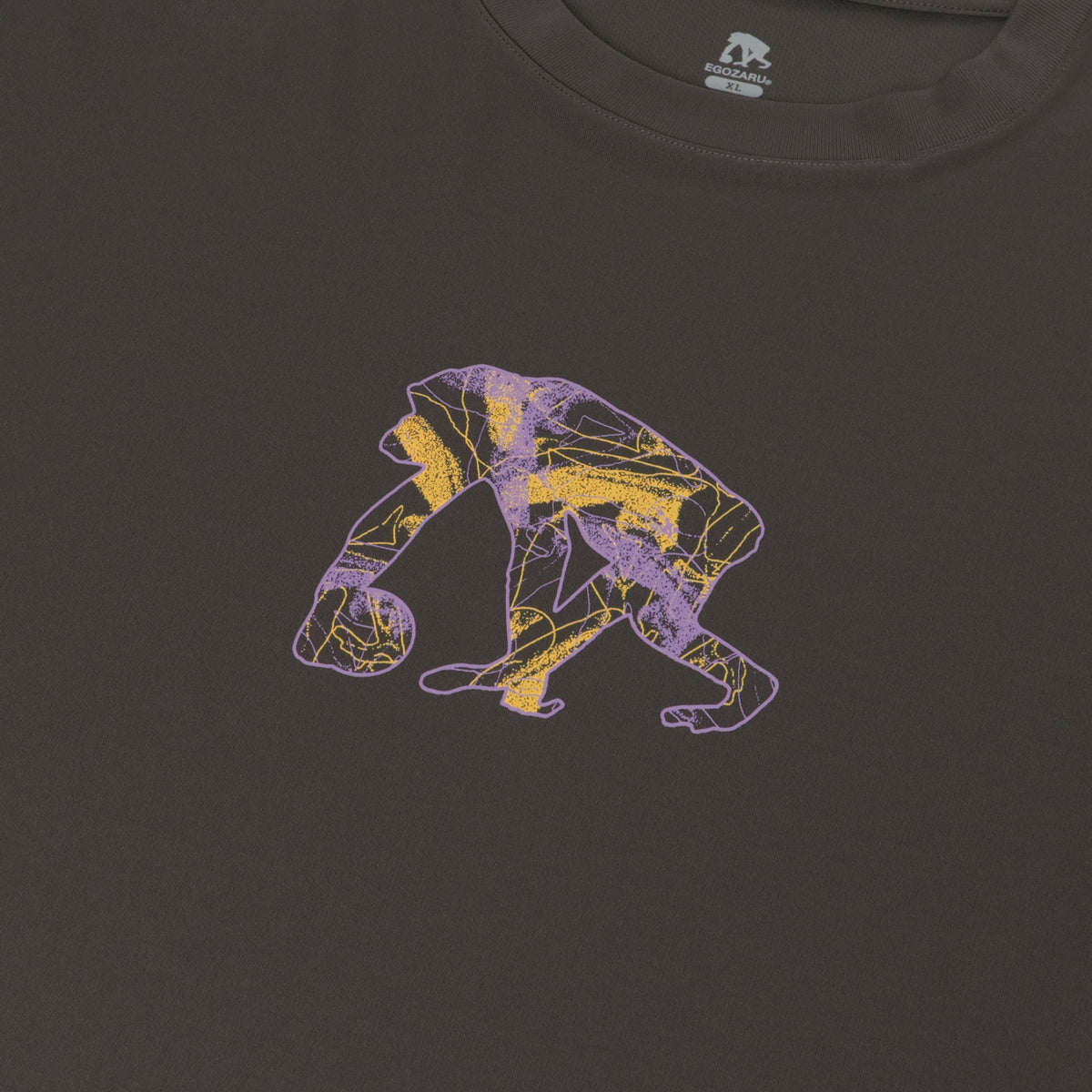 アブストラクトネス スリーブプリント ロングスリーブTシャツ