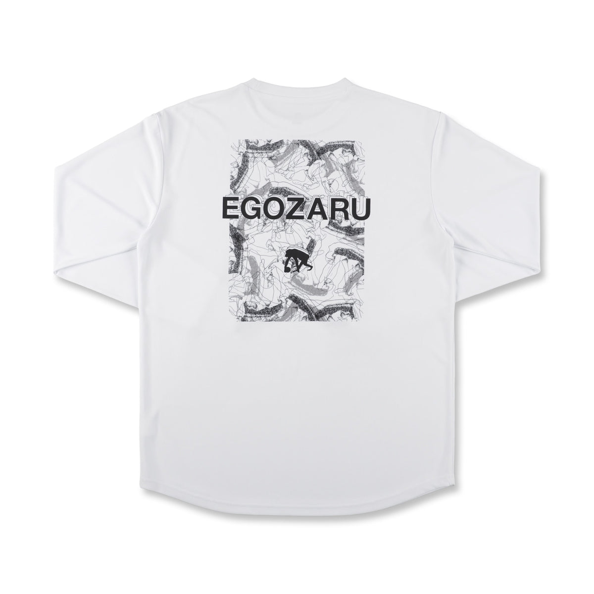 アブストラクトネス バックプリント ロングスリーブTシャツ