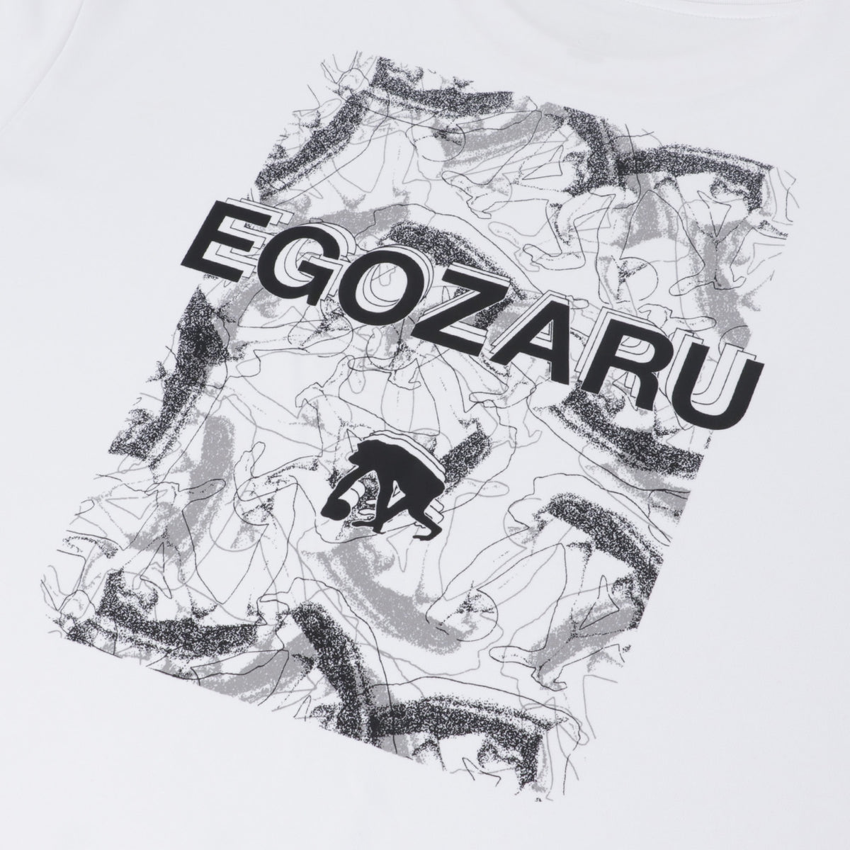 アブストラクトネス バックプリント ロングスリーブTシャツ