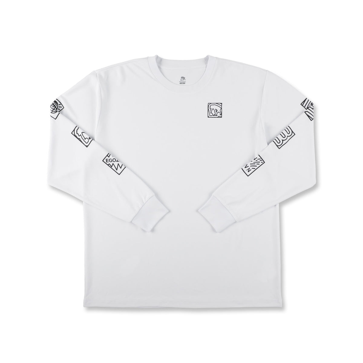 ポップアイコン スリーブプリント ロングスリーブTシャツ