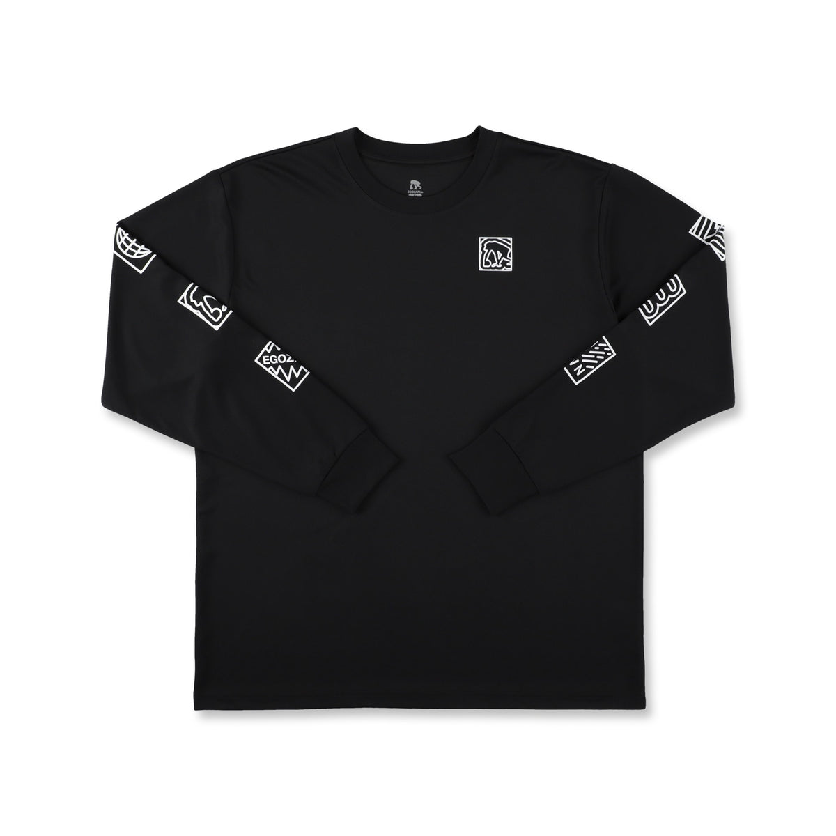 ポップアイコン スリーブプリント ロングスリーブTシャツ