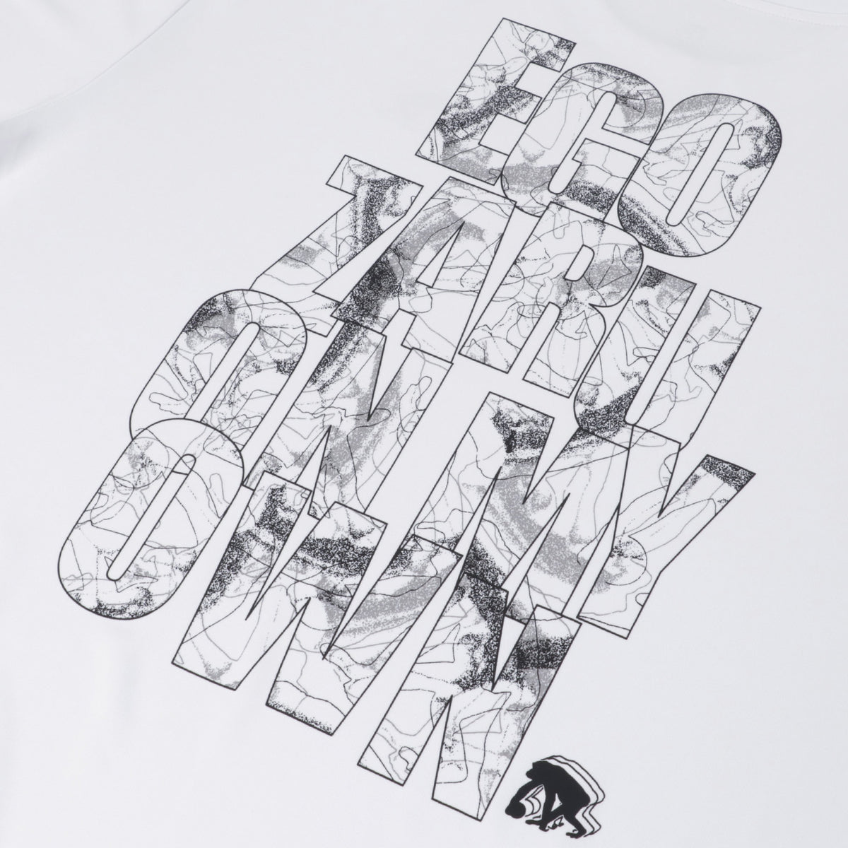 アブストラクトネス バックプリント Tシャツ