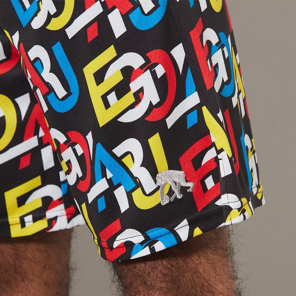 Layered logo shorts