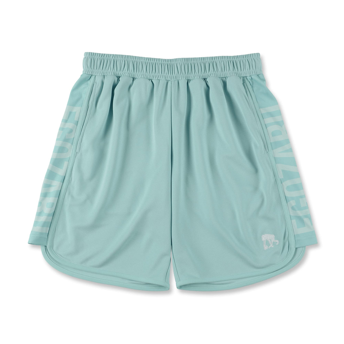 [Length above knee] Side panel cut-off shorts