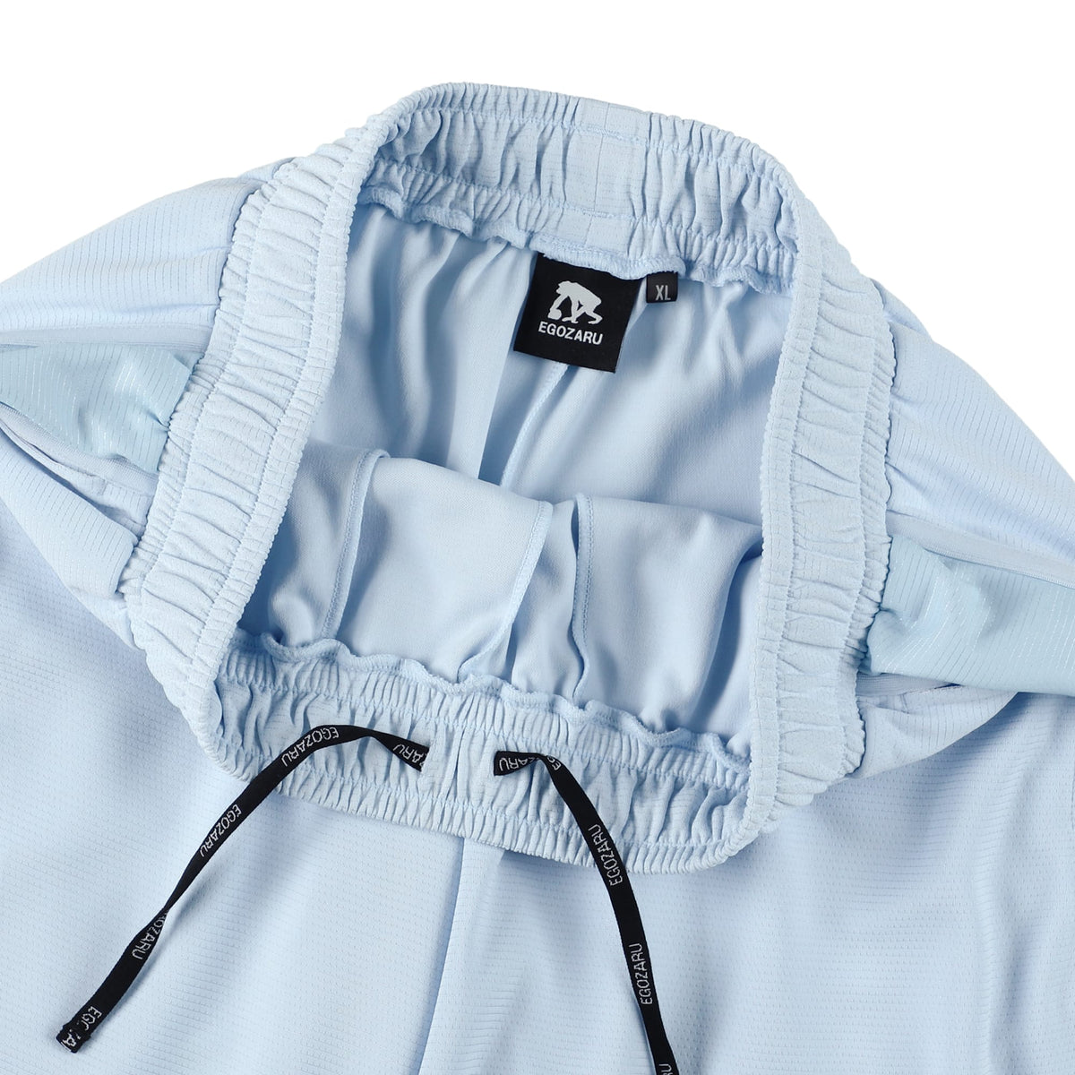 [Length above knee] Side panel cut-off shorts