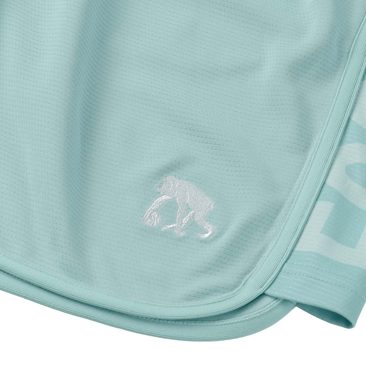 [Length above knee] Side panel cut-off shorts