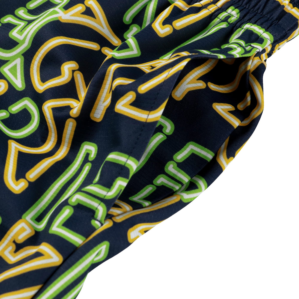 [ひざ上丈] EGZRネオン カットオフショートパンツ