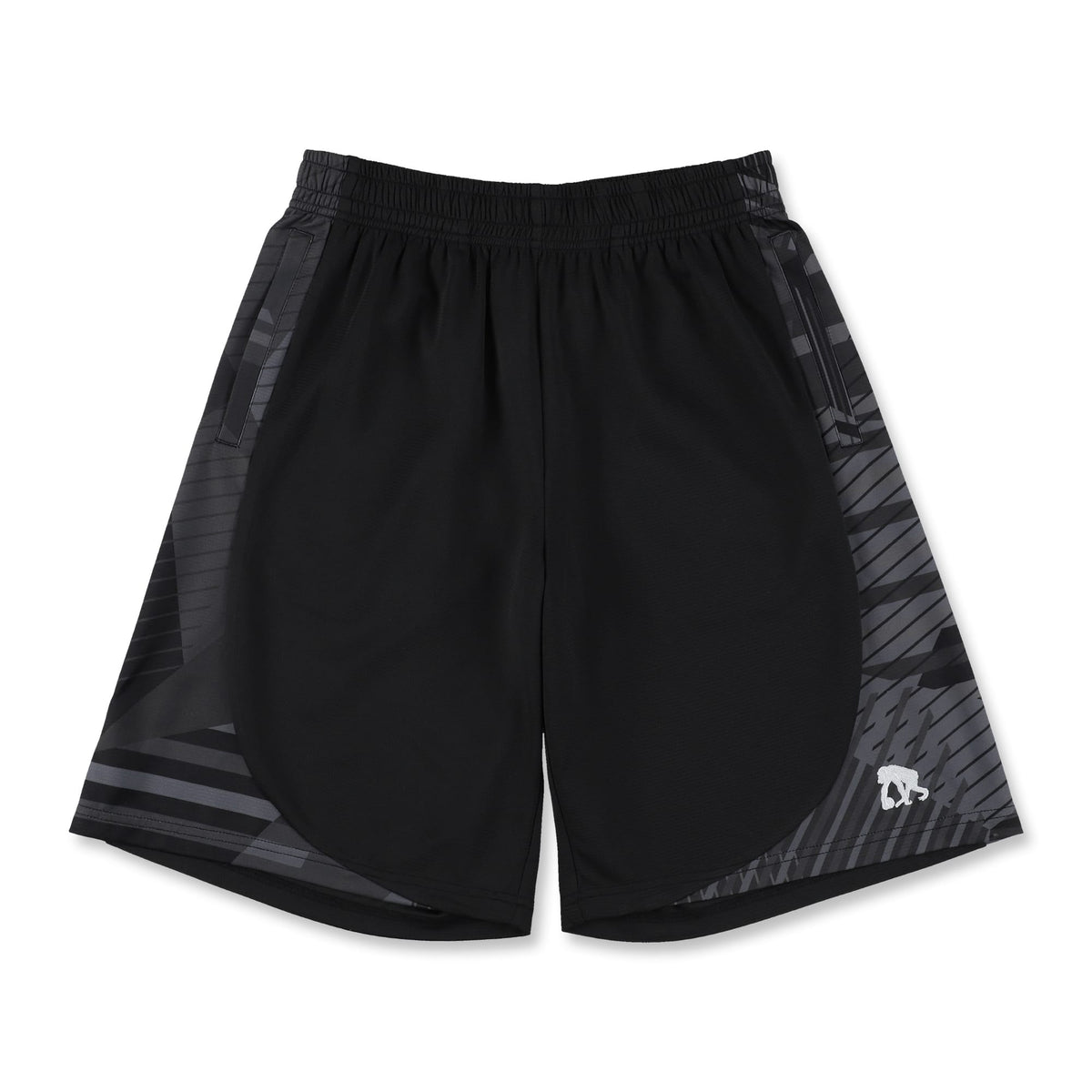 ワイドジオメトリック サイドスイッチ ショートパンツ