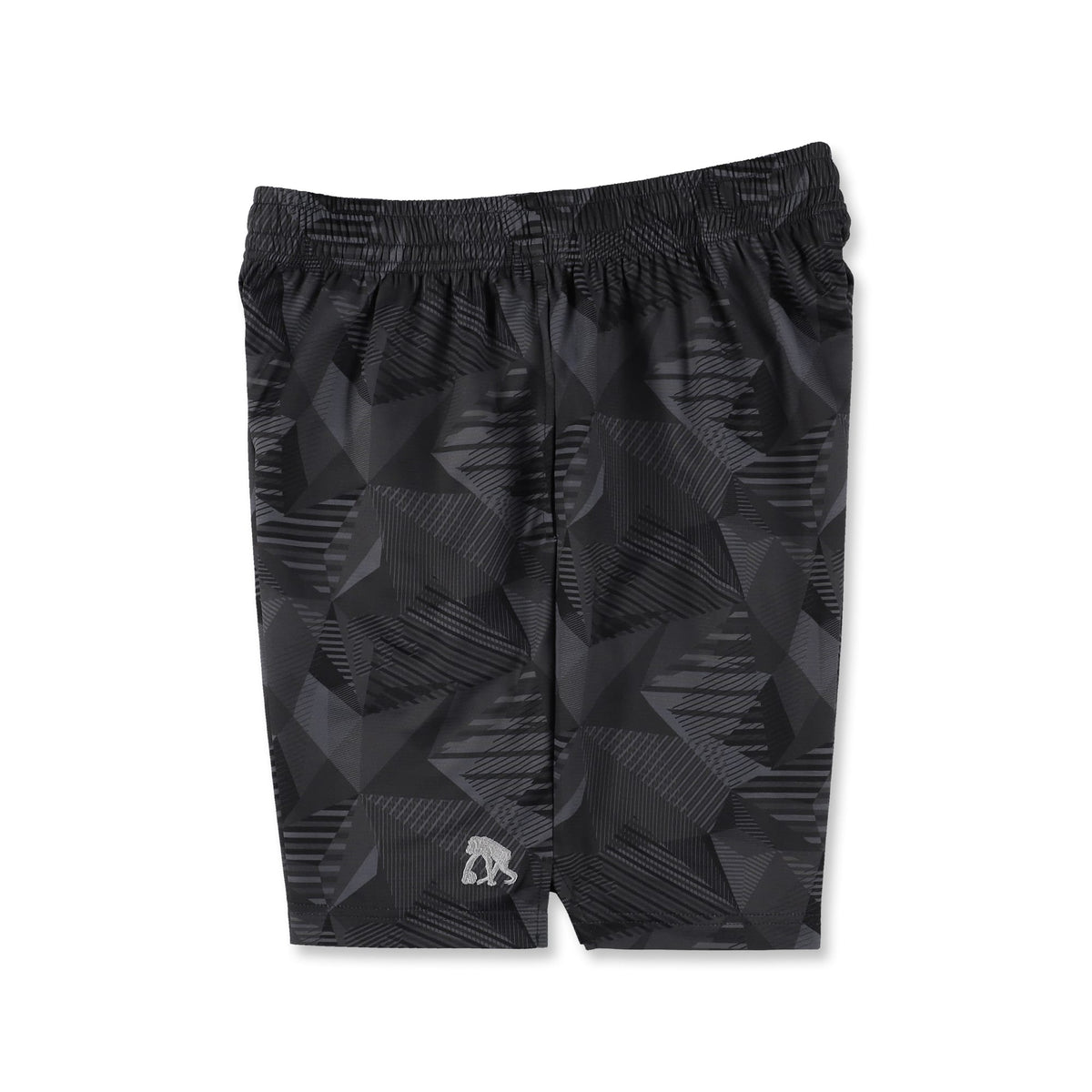 ［ひざ上丈］ワイドジオメトリック ズームアウト カットオフショートパンツ