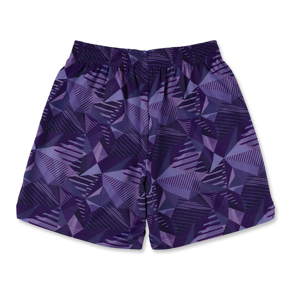 ［ひざ上丈］ワイドジオメトリック ズームアウト カットオフショートパンツ