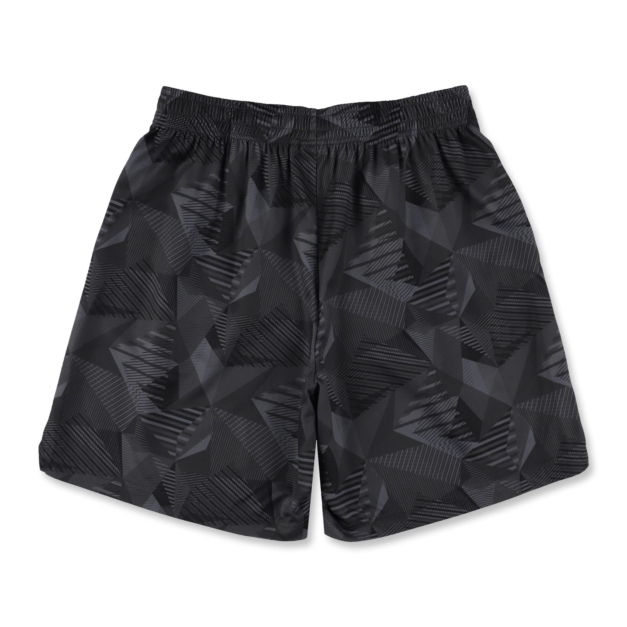 ひざ上丈］ワイドジオメトリック ズームアウト カットオフショート