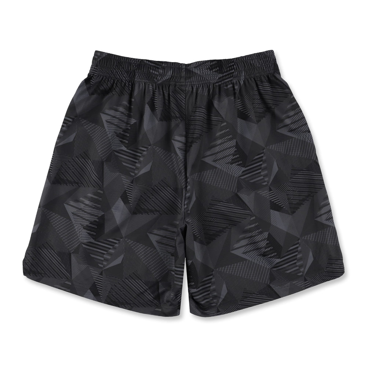 ［ひざ上丈］ワイドジオメトリック ズームアウト カットオフショートパンツ