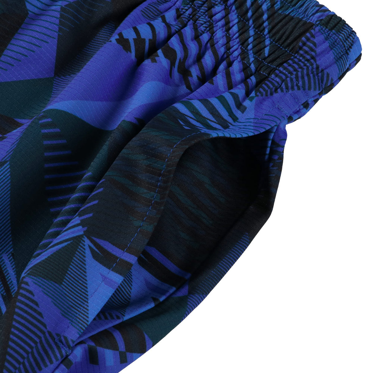 ［ひざ上丈］ワイドジオメトリック ズームアウト カットオフショートパンツ