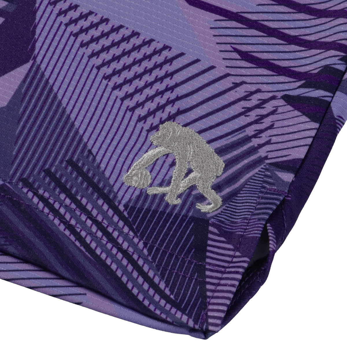 ［ひざ上丈］ワイドジオメトリック ズームアウト カットオフショートパンツ