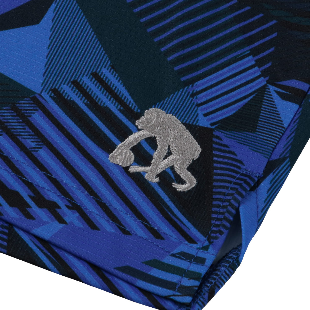 ［ひざ上丈］ワイドジオメトリック ズームアウト カットオフショートパンツ